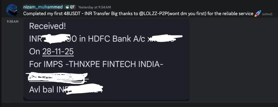 Transaction screenshot