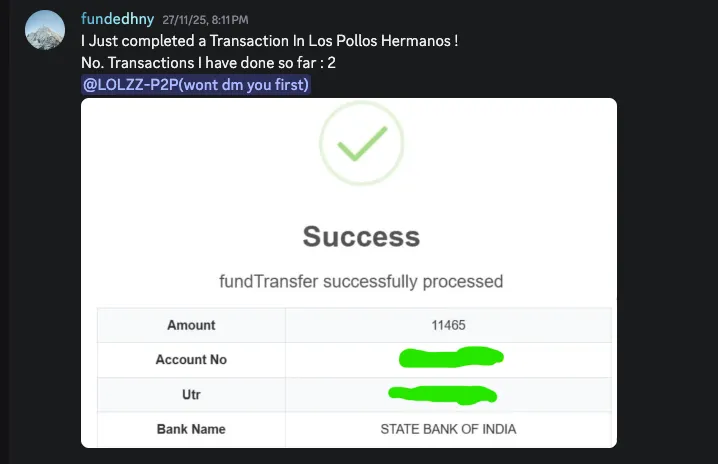 Transaction screenshot